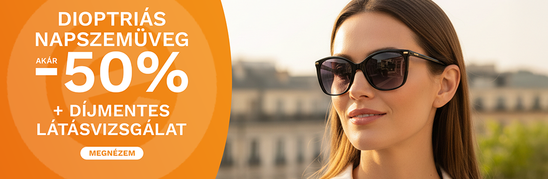 Dioptriás napszemüveg
