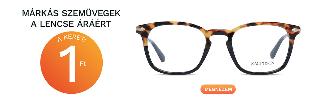 Márkás szemüvegek a lencse áráért