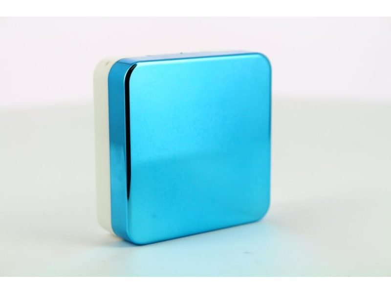 Fényes felületű kontaktlencse-ápoló és tároló készlet, Szín: kék