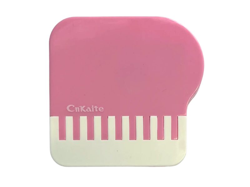 Zongora mintás kontaktlencse-tároló készlet, Szín: pink