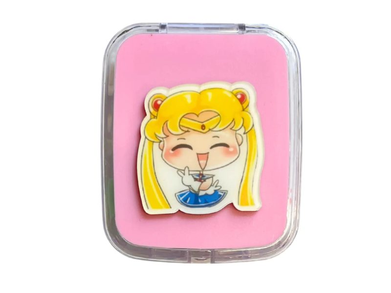 Sailor Moon mintás kontaktlencse-tároló készlet, Szín: pink