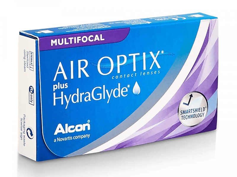 Air Optix plus HydraGlyde Multifocal (3 db), havi kontaktlencse