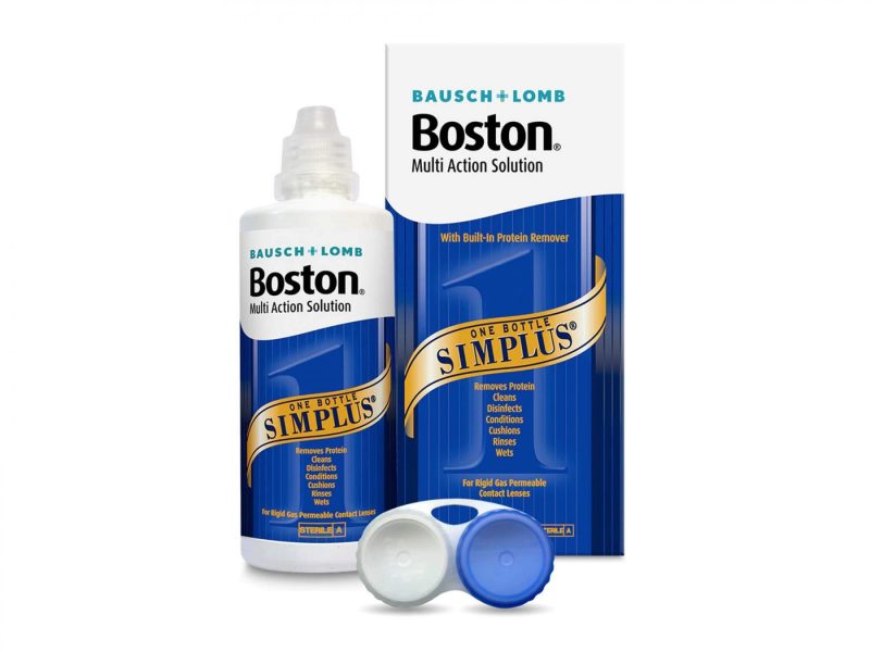 Boston Simplus (120 ml), KEMÉNY kontaktlencse folyadék tokkal
