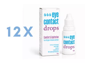   EyeContact Drops - Hidratáló, nyugtató szemcsepp, 12x15 ml