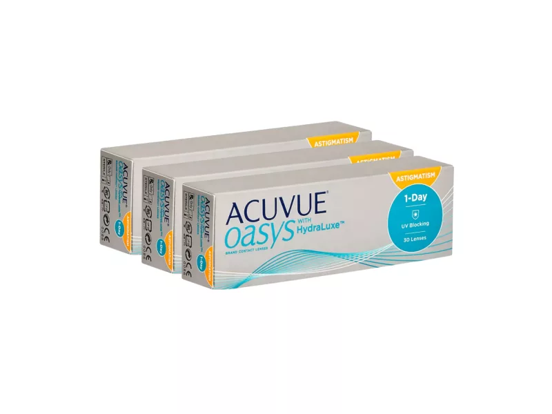Acuvue Oasys 1-Day For Astigmatism With Hydraluxe (90 db)