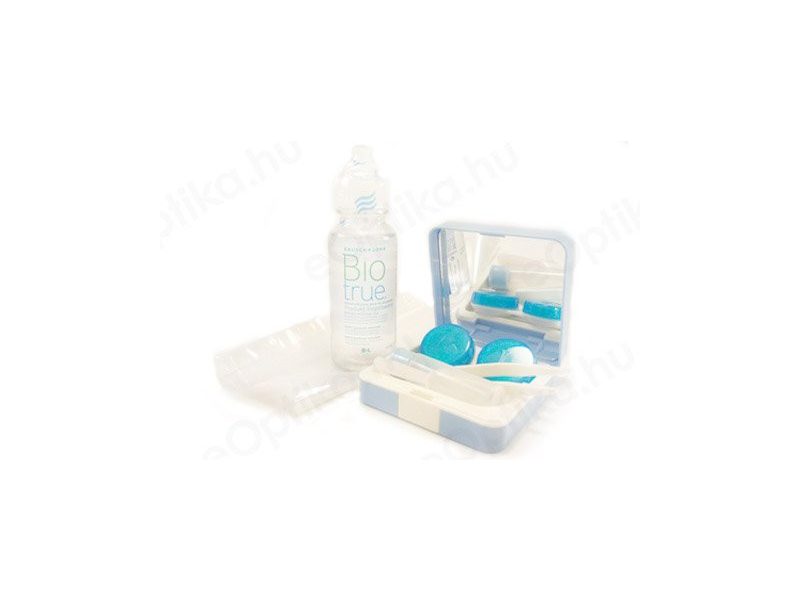 Kontaktlencse utazószett + 60 ml Biotrue folyadék