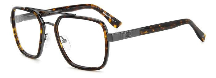  Dsquared2 D2 0064 EKP 55 Férfi szemüvegkeret (optikai keret) akciós termékkép 1
