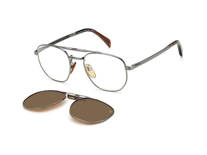 David Beckham DB 1082/G/CS KJ1/HE 52 Férfi szemüvegkeret (optikai keret) clip-on napszemüveg előtéttel  