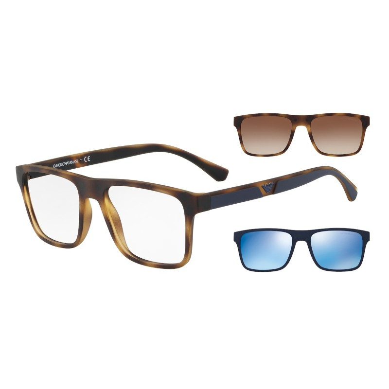  Emporio Armani EA 4115 50891W 54 Férfi szemüvegkeret (optikai keret) clip-on napszemüveg előtéttel akciós termékkép 1