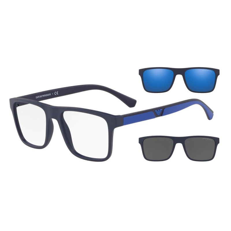  Emporio Armani EA 4115 57591W 54 Férfi szemüvegkeret (optikai keret) clip-on napszemüveg előtéttel akciós termékkép 1