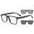 Emporio Armani EA 4115 58011W 52 Férfi szemüvegkeret (optikai keret) clip-on napszemüveg előtéttel  
