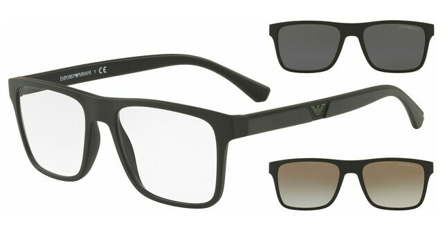  Emporio Armani EA 4115 58531W 54 Férfi szemüvegkeret (optikai keret) clip-on napszemüveg előtéttel akciós termékkép 1