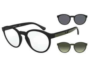   Emporio Armani EA 4152 50421W 52 Férfi szemüvegkeret (optikai keret) clip-on napszemüveg előtéttel  