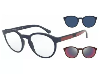   Emporio Armani EA 4152 56691W 52 Férfi szemüvegkeret (optikai keret) clip-on napszemüveg előtéttel  