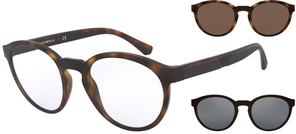  Emporio Armani EA 4152 58021W 52 Férfi szemüvegkeret (optikai keret) clip-on napszemüveg előtéttel akciós termékkép 1