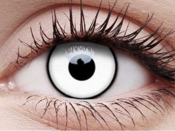   ColourVUE Crazy One-Day White Zombie (2 db), fedő, napi kontaktlencse