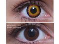 ColourVUE Crazy Narancs Vérfarkasszem (2 db), fedő, 3 havi kontaktlencse - dioptria nélkül