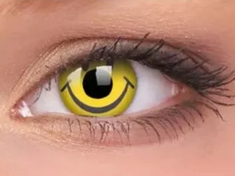   ColourVUE Crazy Smiley (2 db), fedő, 3 havi kontaktlencse - dioptria nélkül