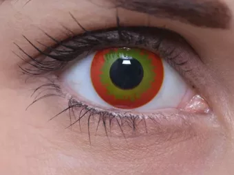   ColourVUE Crazy Wildfire (2 db), fedő, 3 havi kontaktlencse - dioptria nélkül