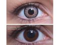 ColourVUE Glamour Szürke (2 db) , kiemelő, 3 havi kontaktlencse
