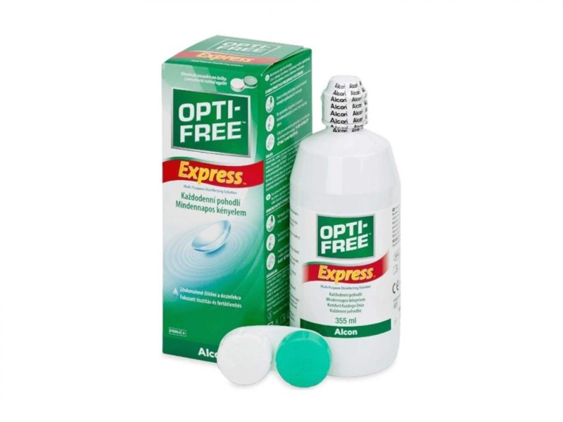 OPTI-FREE Express (355 ml), kontaktlencse folyadék tokkal