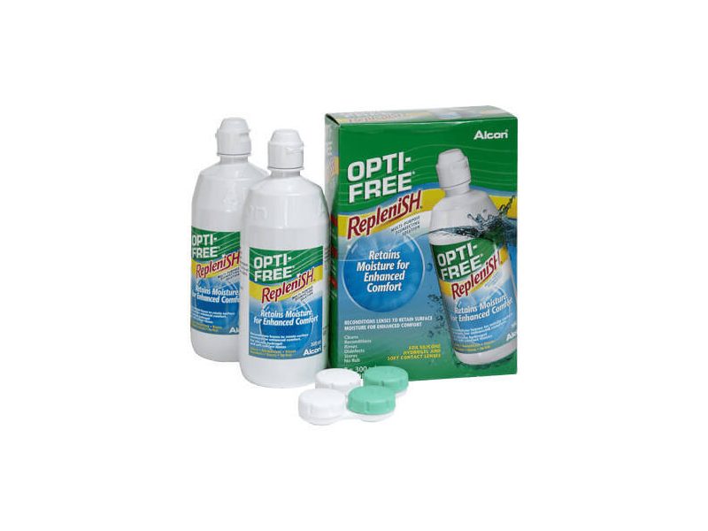 OPTI-FREE Replenish (2x300 ml), kontaktlencse folyadék tokkal