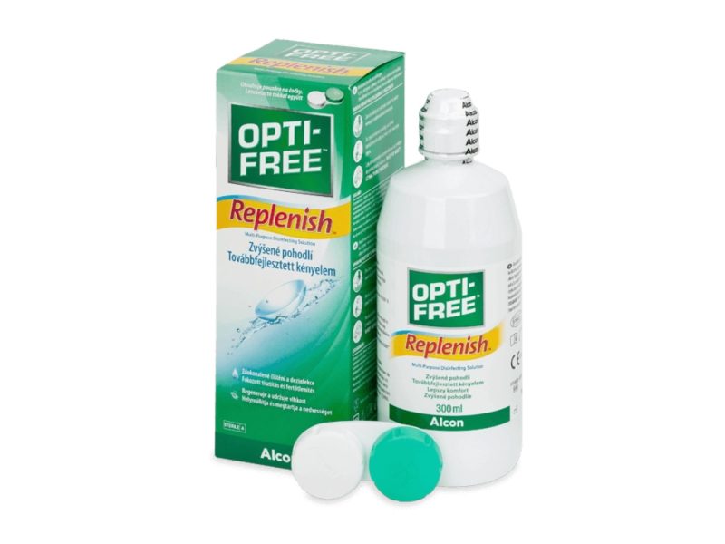 OPTI-FREE Replenish (300 ml), kontaktlencse folyadék tokkal