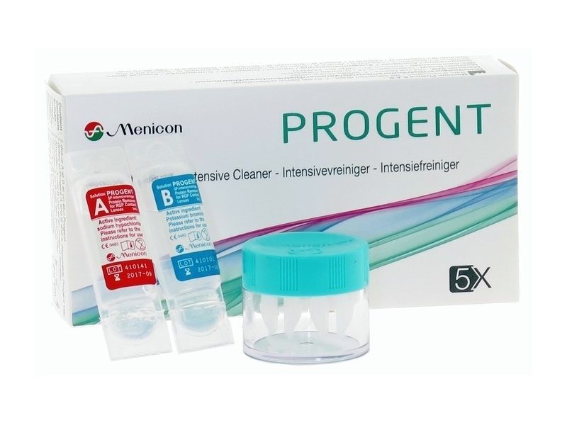 Progent SP-Intensivreiniger (2x5 db), fehérje-eltávolító ápolószer - kemény kontaktlencsékhez