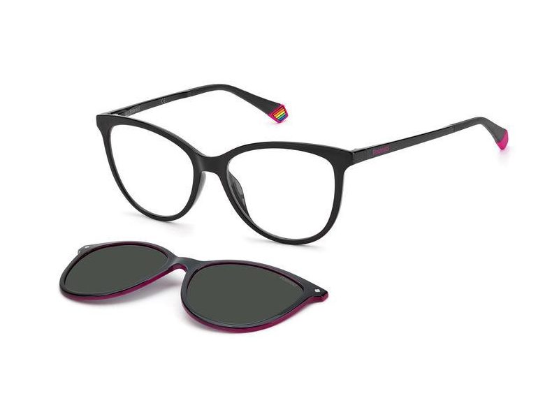 Polaroid PLD 6138/CS 807/M9 53 Női szemüvegkeret (optikai keret) clip-on napszemüveg előtéttel  