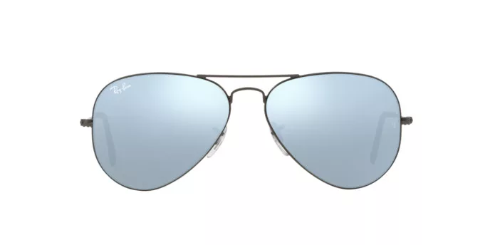 Ray-Ban Aviator Flash Lenses Sunglasses Gunmetal Frame Green Lenses 58-14