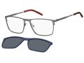 Tommy Hilfiger TH 1803/CS R80/C3 58 Férfi szemüvegkeret (optikai keret) clip-on napszemüveg előtéttel  