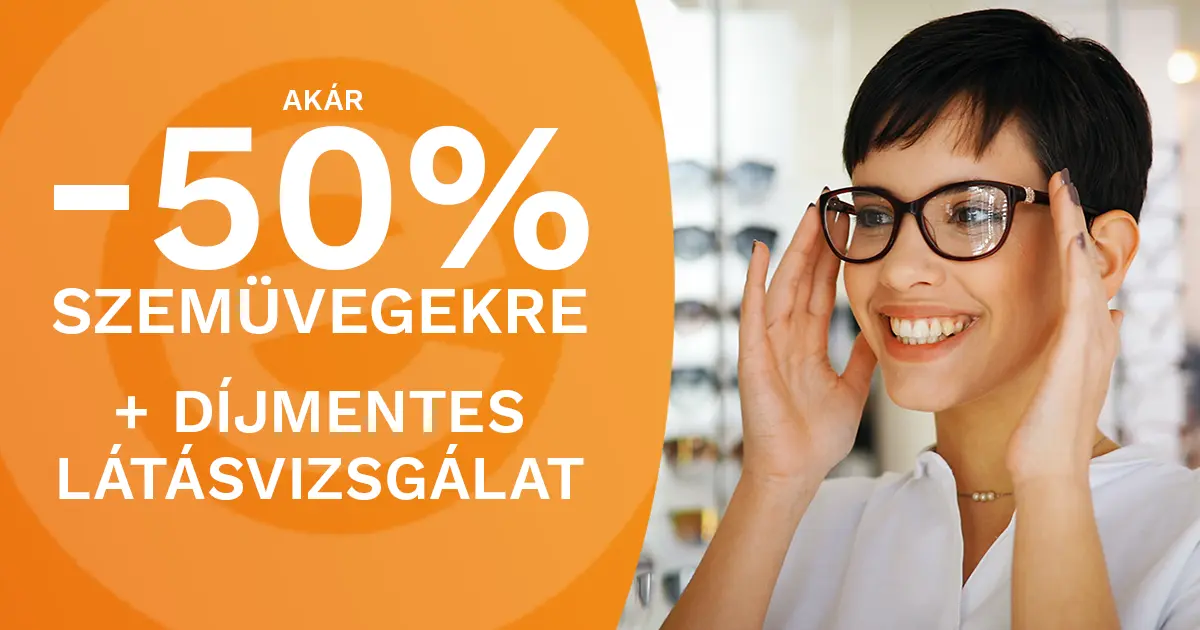Szemüveg akció, akár -50%