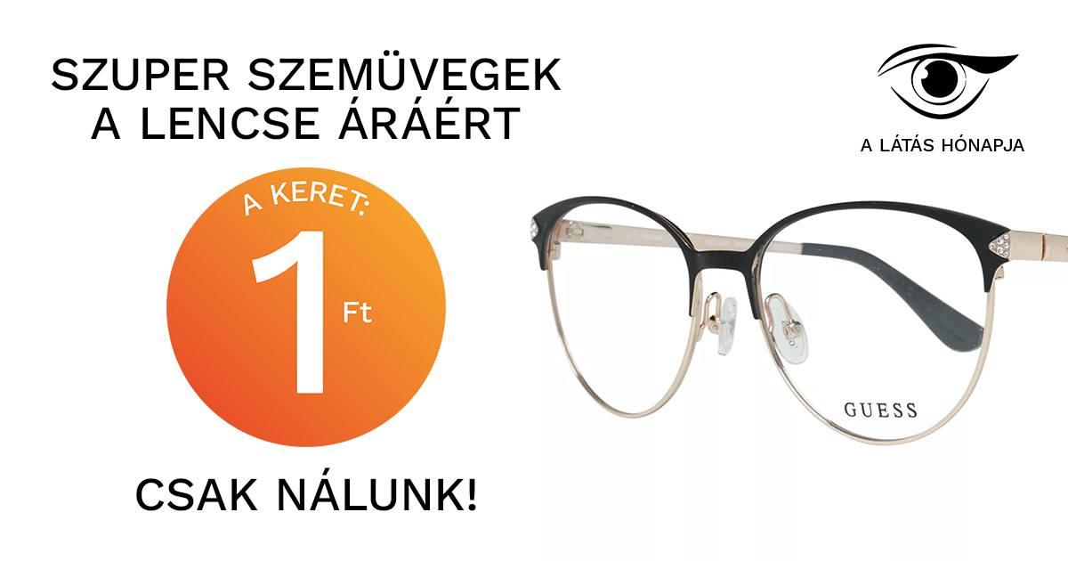 Márkás szemüvegek a lencse áráért