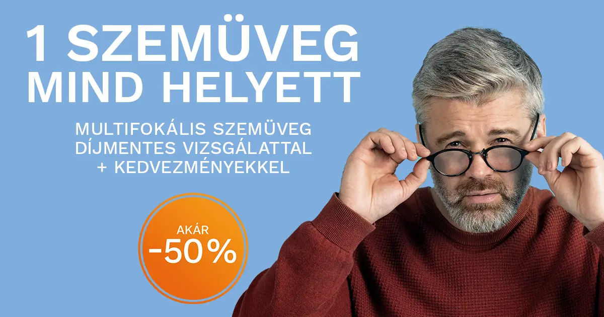 Komplett multifokális szemüveg akció