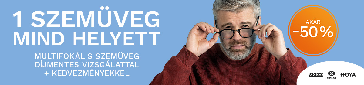 Komplett multifokális szemüveg akció