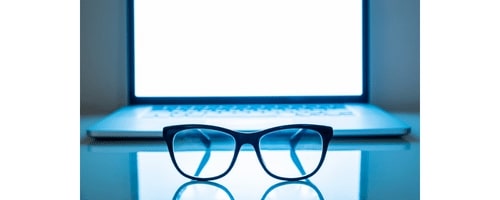 Kékfényszűrös olvasószemüveg