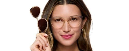 női
szemüvegkeret előtéttel